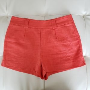 FOREVER 21 LINEN ORANGE SHORTS